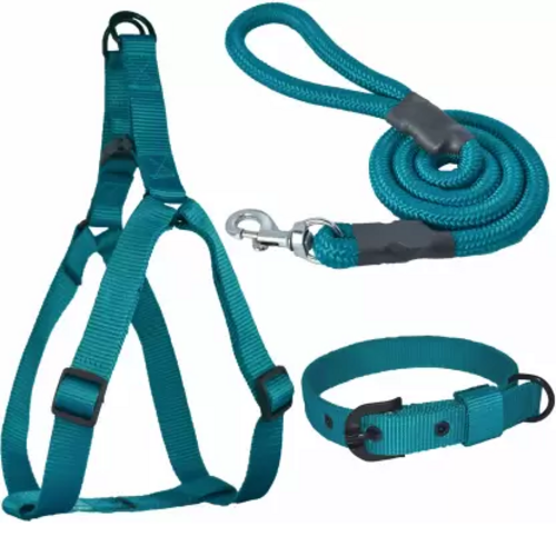 Dog Harness Belts Neck Collar and Rope Set || Dog Harness & Leash 
