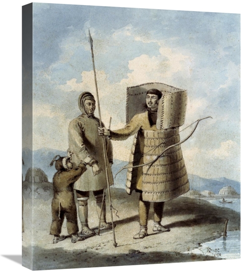 Global Gallery GCS-276537-22-142 22 in. Warrior with a Shield Art Prin