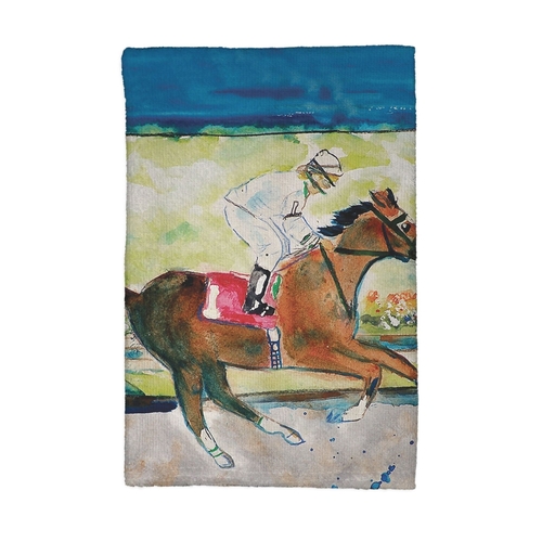 Betsy Drake KT055 Racing Horse Kitchen Towel