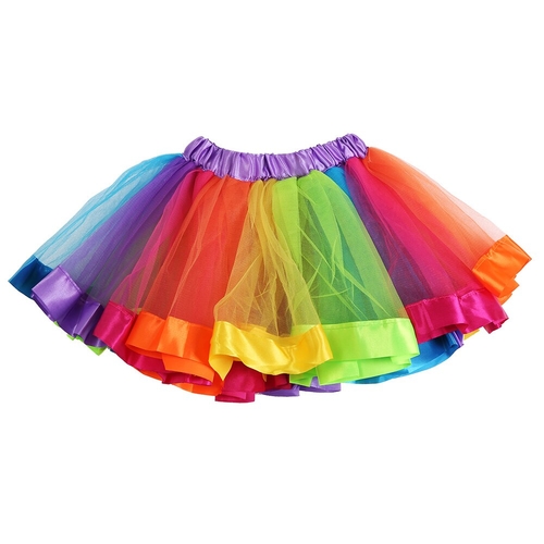 Rainbow Skirts Girl Clothing Summer Color Girls