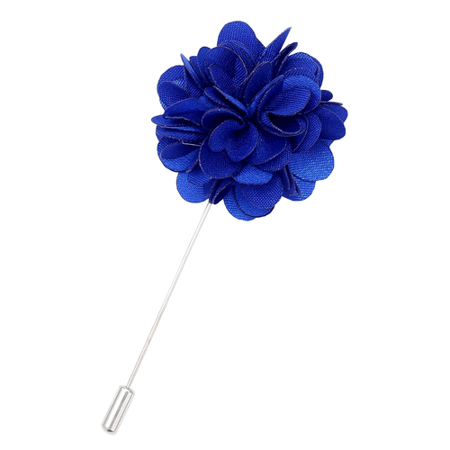 Plain Satin Lapel Pin - Royal Blue