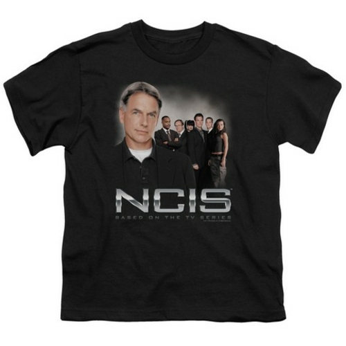Trevco Ncis-Investigators - Short Sleeve Youth 18-1 Tee - Black- Small