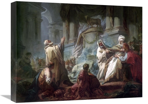 Global Gallery GCS-277589-22-142 22 in. Jeroboam Sacrificing To The Id