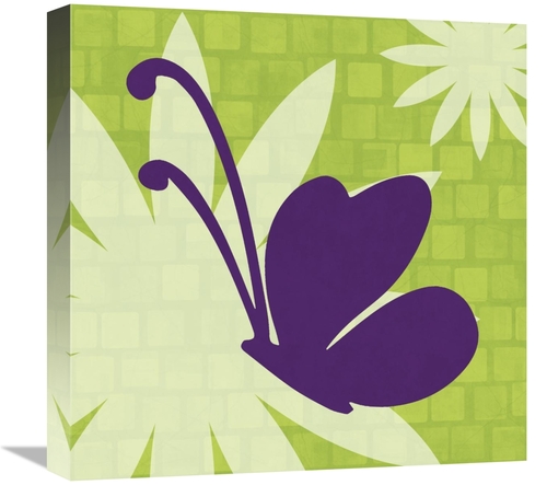 Global Gallery GCS-454898-1818-142 18 x 18 in. Bright Bugs - Butterfly