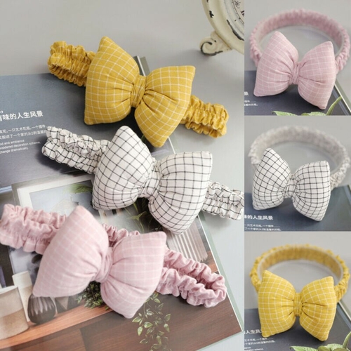 Cute Infant Baby Girls Kids Bow Headwear Toddler