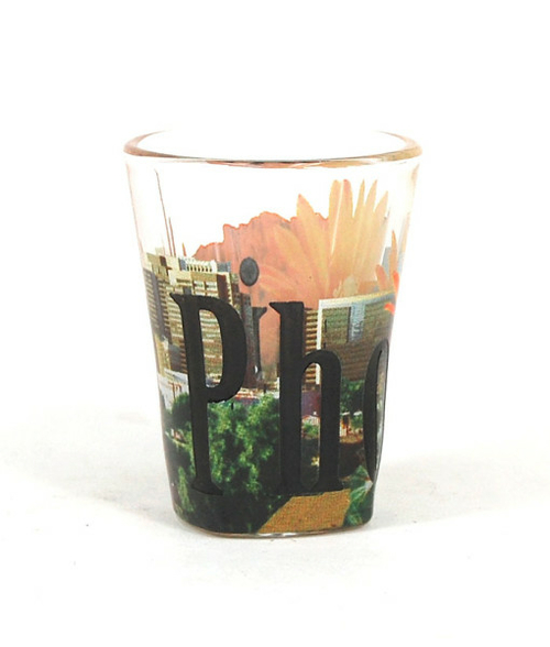 Americaware SGPHX01 Phoenix Full Color Etched Shot Glass