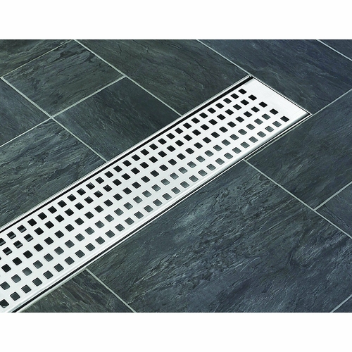 90cm Bathroom Shower Stainless Steel Grate Drain w/ Centre outlet