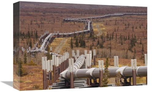 Global Gallery GCS-395744-1218-142 12 x 18 in. Oil Pipeline Crossing T