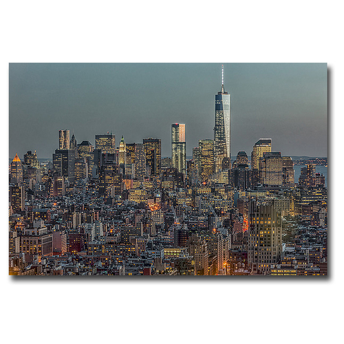 Artistic Home Gallery 2436U338IG Downtown Skyline No 12 by Richard Sil