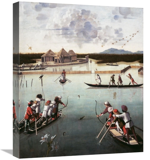 Global Gallery GCS-460007-22-142 22 in. Hunting on the Lagoon Art Prin