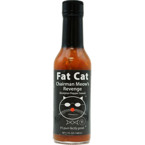 Fat Cat "Chairman Meow's Revenge" Scorpion Pepper Sauce 3-Pack Bundle