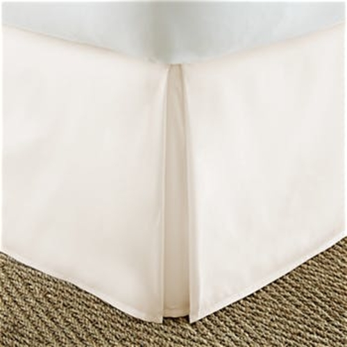 DDI 2304189 Twin Premium Pleated Bed Skirt Dust Ruffle - Ivory Case of