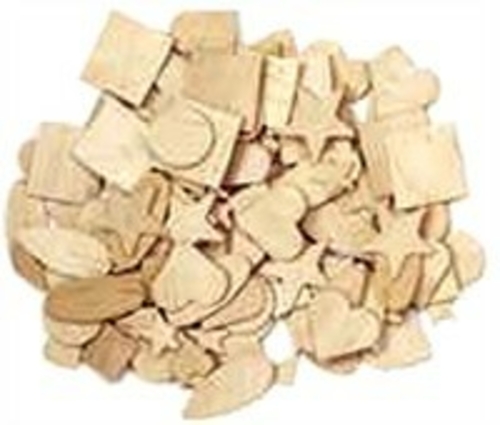 Loew Cornell 1383 Square Woodsies, Assorted - 135 Pieces