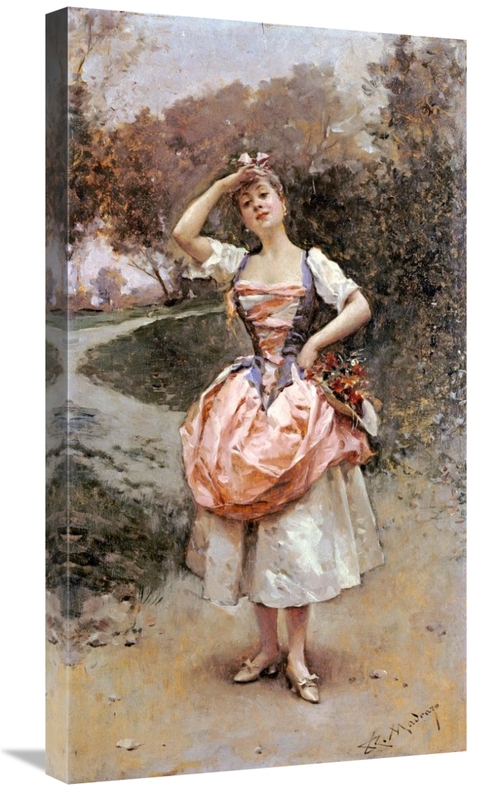 Global Gallery GCS-268439-30-142 30 in. A Country Maid Art Print - Rai