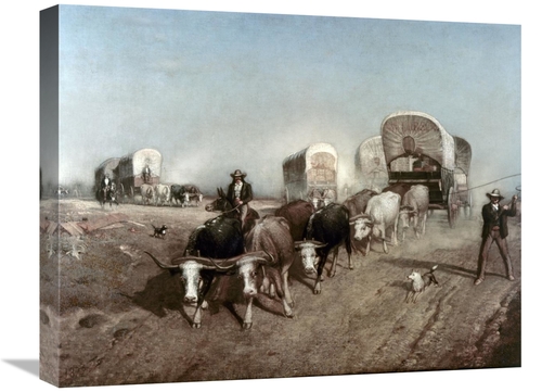 Global Gallery GCS-277110-22-142 22 in. Ships of the Plains Art Print 