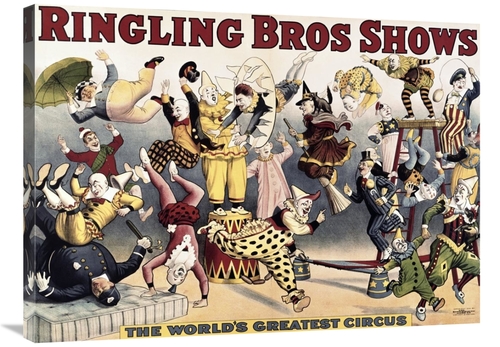 Global Gallery GCS-281076-36-142 36 in. Ringling Bros. Shows Art Print