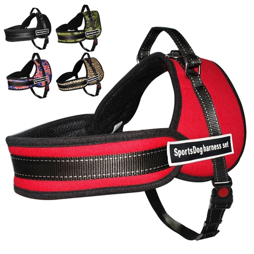 Reflective Padded Dog Harness Pet Breathable Mesh