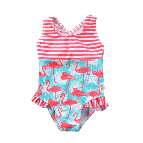 Fashion Kids Baby Girl Summer Flamingo Beachwear