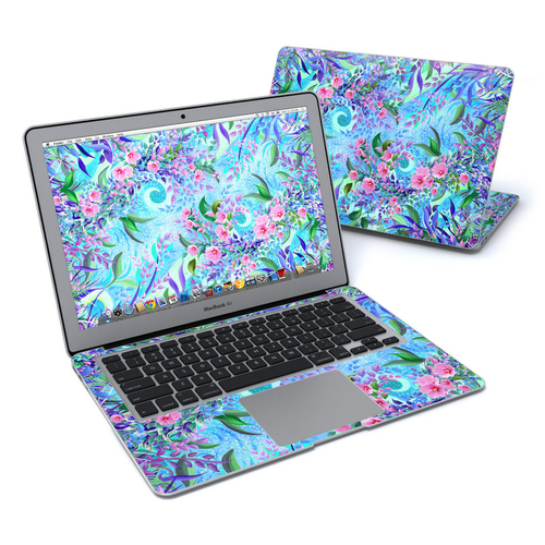 DecalGirl MBA13-LAVFLWR Apple MacBook Air 13 in. Skin - Lavender Flowe