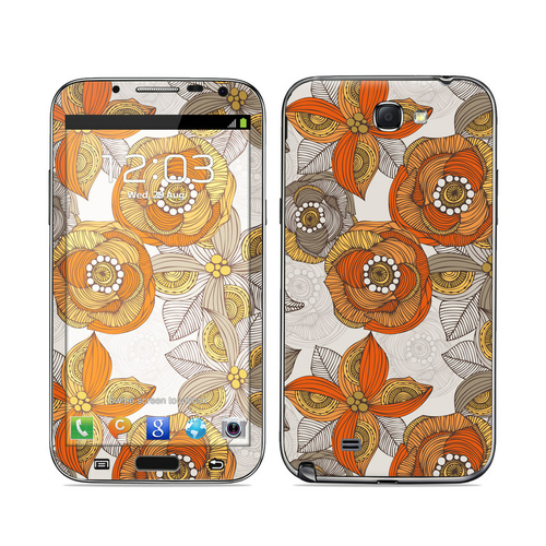 DecalGirl SGN2-ORNGRYFLWR Samsung Galaxy Note II Skin - Orange & Grey 