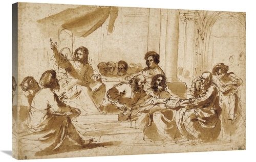 Global Gallery GCS-456103-2436-142 24 x 36 in. Christ Preaching in the