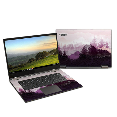 DecalGirl LY315-PURPLEHORIZON Lenovo Yoga 730 15 in. Skin - Purple Hor