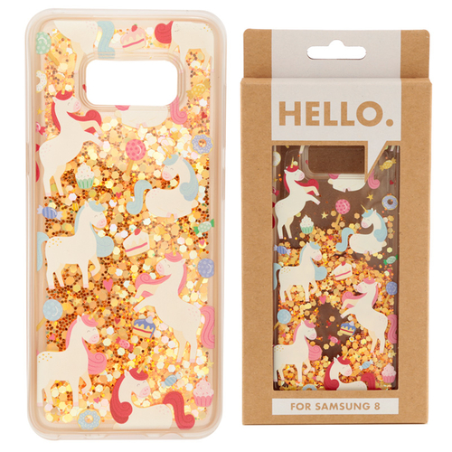 Samsung 8 Phone Case - Unicorn Sweet Dreams Design