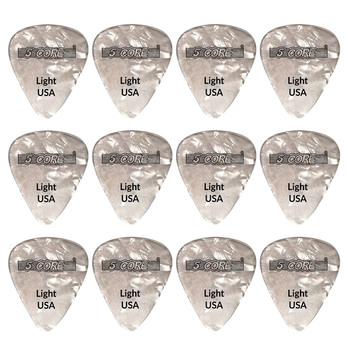 Guitar Picks 12Pcs Extra Heavy Gauge Pick 1.2mm- G PICK EXH WH 12PK