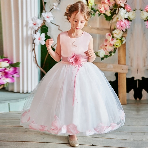 Summer Dress for Children Flower Girls Dress Party
