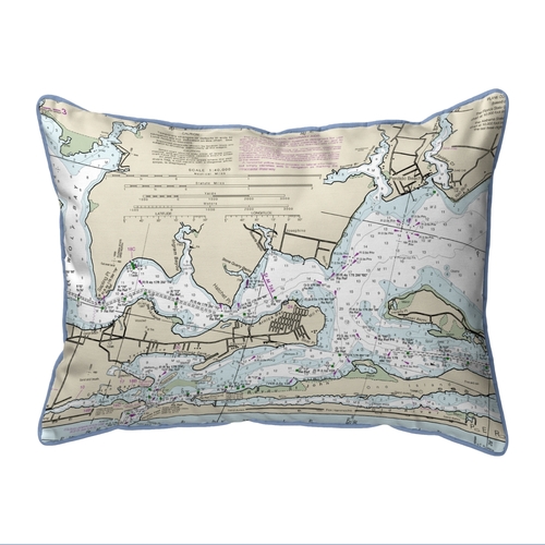 Betsy Drake ZP11378 20 x 24 in. Orange Beach, AL Nautical Map Extr