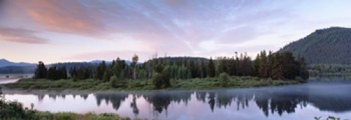USA  Wyoming  Grand Teton Park  Ox Bow Bend Poster Print by  - 36 x 12
