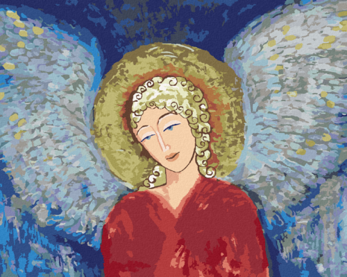 Zuty - Paint by Numbers - CHRISTMAS ANGEL III, 40x50 cm