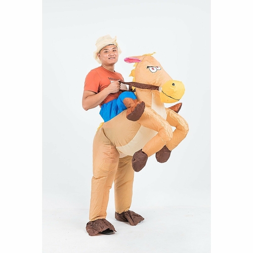 Cowboy Fancy Dress Inflatable Suit -Fan Operated Costume