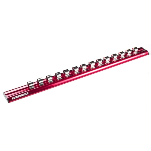 Powerbuilt 1/2in Dr. Anoidized Socket Rail - 94112