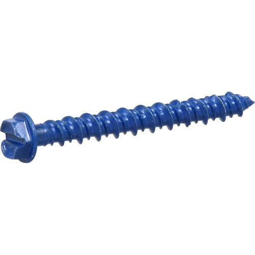 Hillman Fasteners 375287 0.18 x 1.75 in. Blue Slotted Tap Concrete Scr