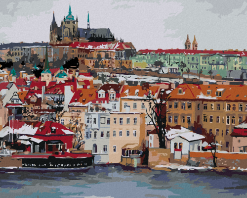 Paint by Numbers - WINTER AT PRAGUE CASTLE