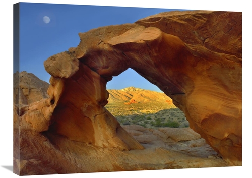 Global Gallery GCS-396386-2432-142 24 x 32 in. Arch Rock & Moon, V