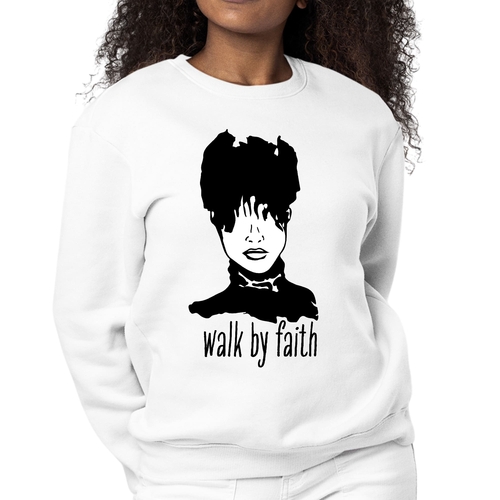 Womens Graphic Sweatshirt Say it Soul - Walk by Faith