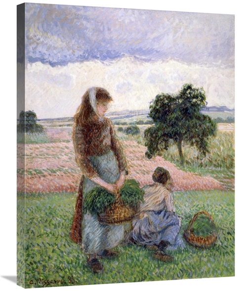 Global Gallery GCS-279425-30-142 30 in. Peasants Carrying a Basket Art