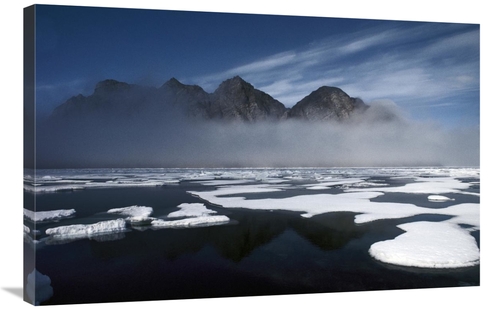 Global Gallery GCS-397847-2436-142 24 x 36 in. Ice Floes in Pond Inlet