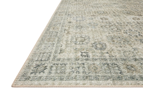 Loloi Rugs SKYESKY-14NASG5076 Skye Polyester Rug, Natural & Sage -