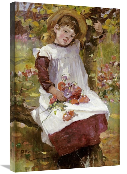 Global Gallery GCS-268000-30-142 30 in. The Poppy Gatherer Art Print -