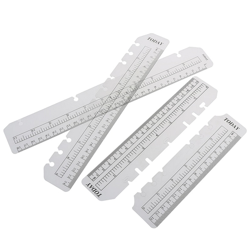 2Pcs A4 A5 A6 B5 Planner Rulers Suitable For