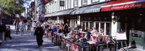 Street Scene Paris France Poster Print by  - 36 x 12