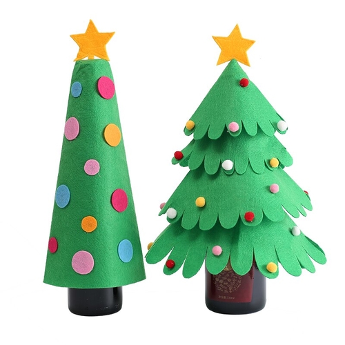 2 Styles Christmas Tree Wine Bottle Set Party