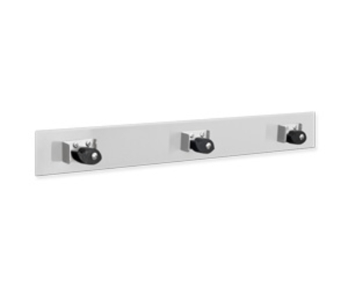 AJW UJ13C 48 In. Mop Holder Strip & Shelf- 5 Holders - Surface Mounted