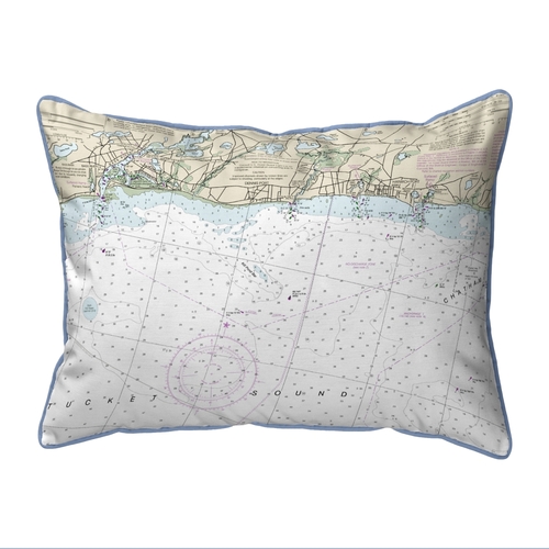 Betsy Drake ZP13229HP 20 x 24 in. Harwich Port, MA Nautical Map Ex