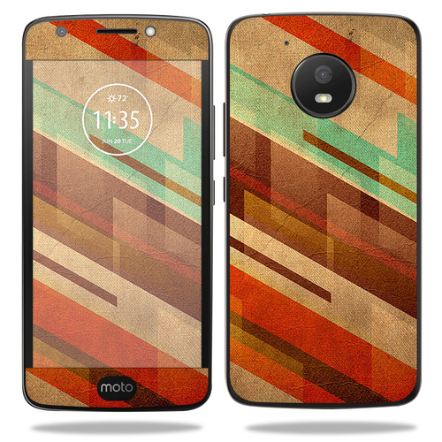 MightySkins MOMOE4-Abstract Wood Skin for Motorola Moto E4, Abstra