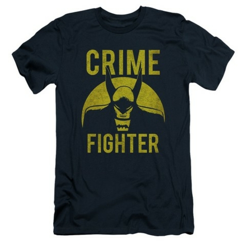Trevco Dc-Fight Crime - Short Sleeve Adult 30-1 Tee - Navy- 2X
