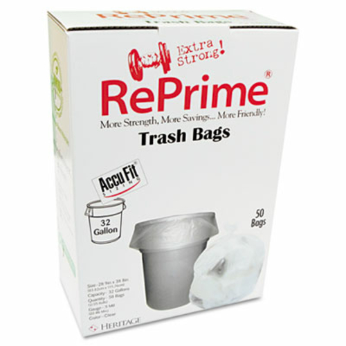 Her H6644TCRC1 Can Liners  32 gal  .90 mil  Clear  33'&ap